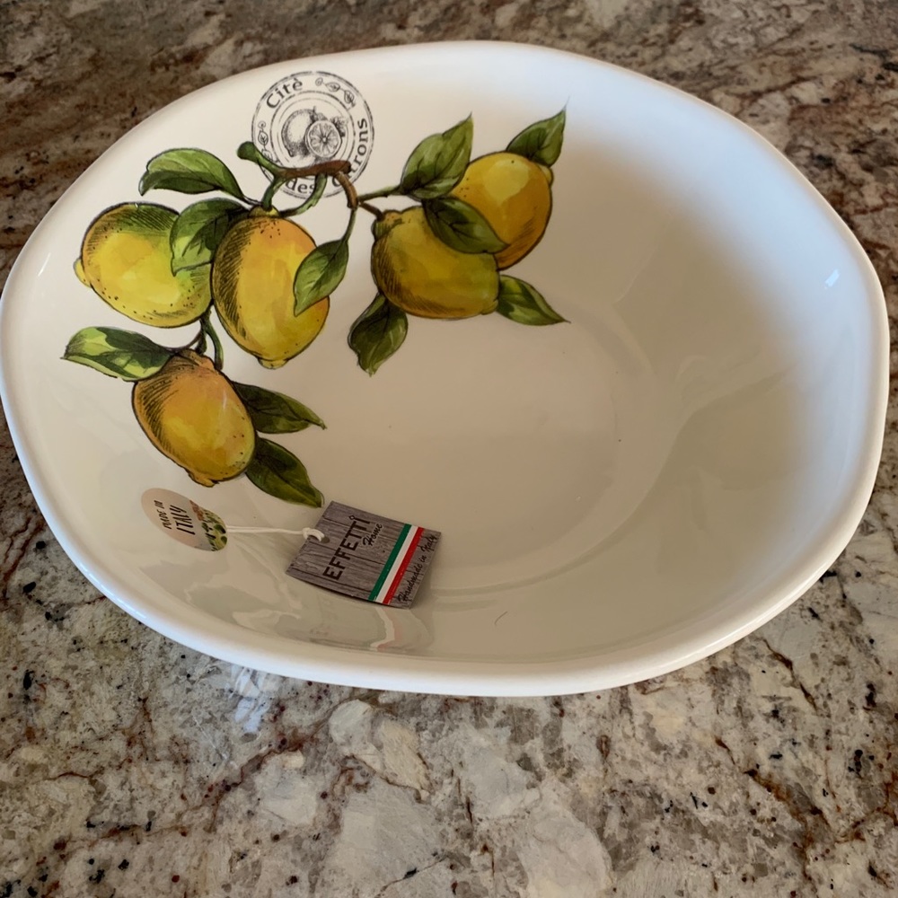 Effetti Home Lemons Cite des Citrons Serving Bowl